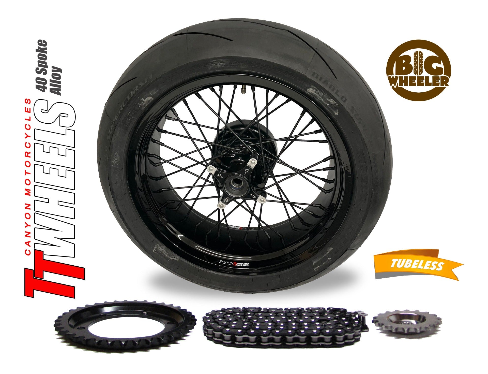 40 Spoke Alloy Cruiser Wheel Kit - Stage 2 - 0