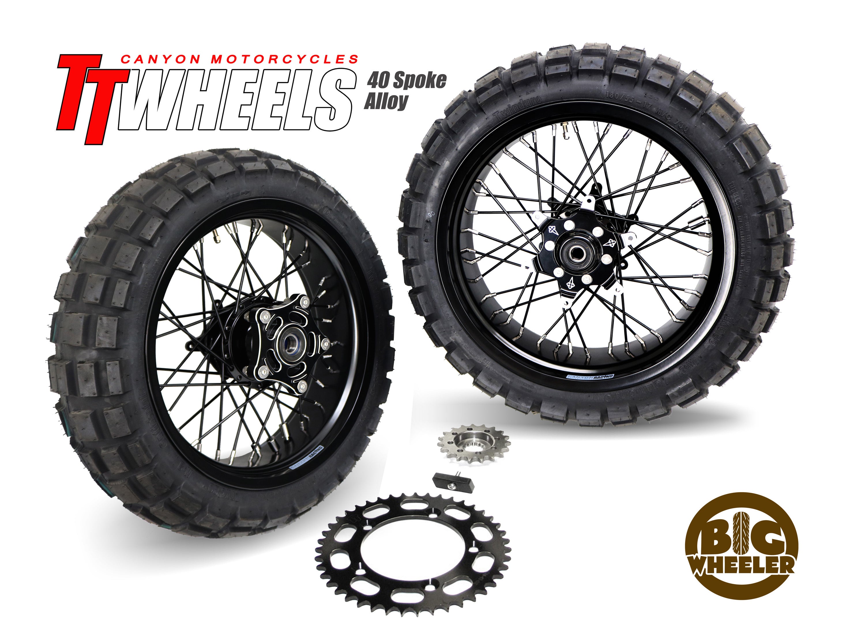 40 Spoke Alloy Big Wheeler Kit - Canyon Motorcycles